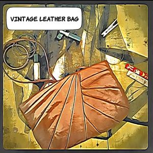 Original Vintage Leather Purse Retro Style Bag
